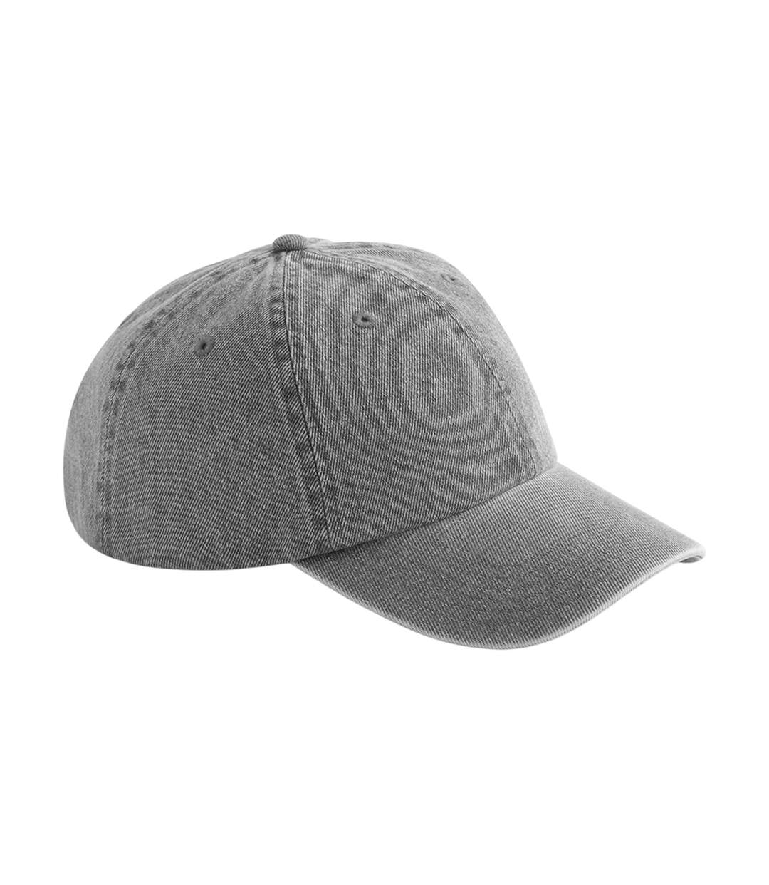 Casquette De Baseball Motif/style Uni Gris Délavé À L´acide Beechfield-1