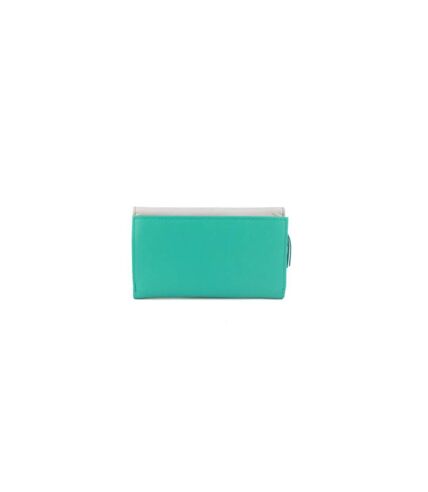 Eastern Counties Leather Womens/Ladies Madison Striped Leather Coin Purse (Turquoise/Ivory) (One Size)