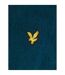 Mens Fleece Shawl Collar Long-sleeved Robe Blue Peacoat Lyle & Scott-2