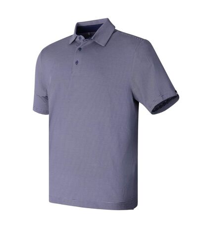 Under Armour Mens Playoff 3.0 Micro-Stripe Polo Shirt (Midnight Navy/Downpour Grey/Black)