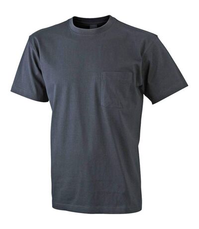 T-shirt homme poche poitrine - JN920 - noir - workwear