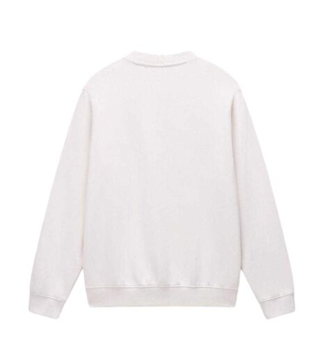 Mens Box Logo Cotton Crew Neck Straight Sweatshirt Beige Napapijri