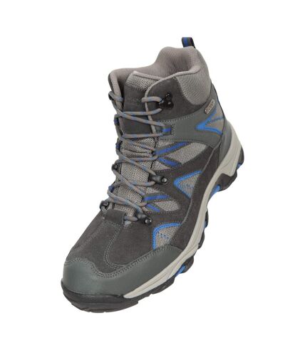 Mountain Warehouse Mens Rapid Suede Hiking Boots (Dark Grey) - UTMW1745