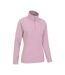 Womens/ladies snowdon melange fleece top light pink Mountain Warehouse