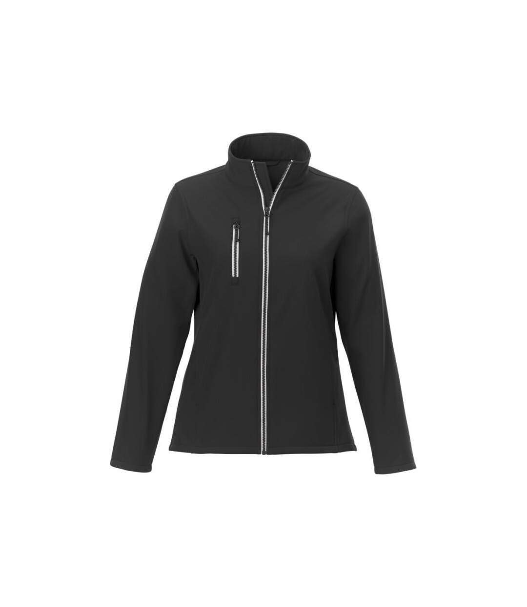 Orion Womens/ladies Softshell Jacket Solid Black Elevate-1