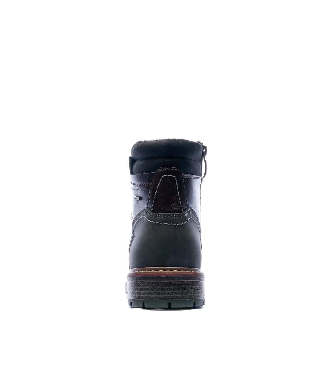 Bottines marron foncé homme relife joymen-3