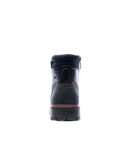 Bottines marron foncé homme relife joymen