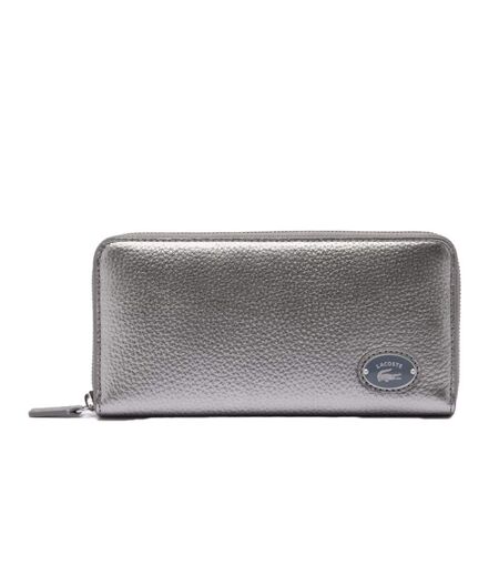 Portefeuille argenté femme lacoste nf3937gz