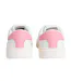 Womens/ladies Script Leather Trainers Ecru Pink Tommy Jeans-2