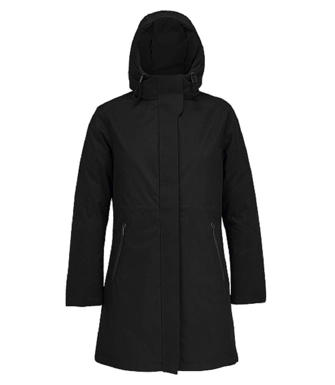 Parka chaude avec capuche - Femme - 04005 - noir-1