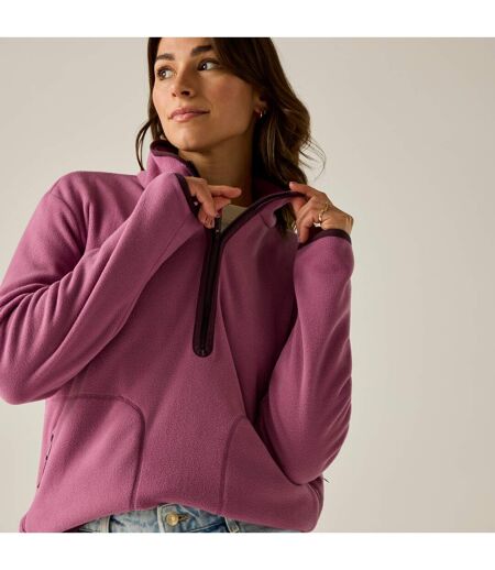 Womens/ladies Frankie Half Zip Fleece Violet Fig Regatta