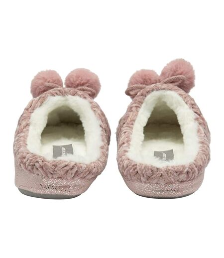 Chaussons Mules Femme Rose Dunlop
