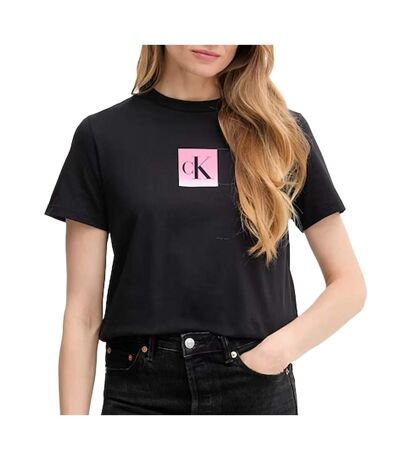 T-Shirt noir femme calvin klein jeans classic lv047c864g - l