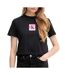 T-Shirt noir femme calvin klein jeans classic lv047c864g - l-1