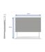 Table de jardin pliante rectangulaire 6 places GREENSBORO - Argile-3