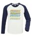 Unisex adult nirvana repeat logo t-shirt vintage white/navy Amplified-1