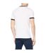 Mens Ringer Embroidered T-shirt White Farah-2
