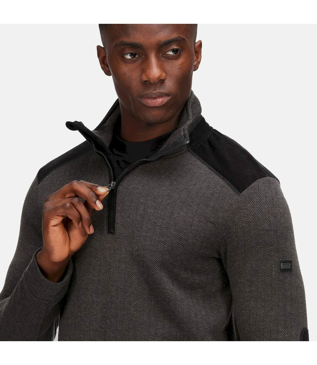 Regatta Mens Holbeck Half Zip Fleece Top (polaire) (Noir) - UTRG7193-4