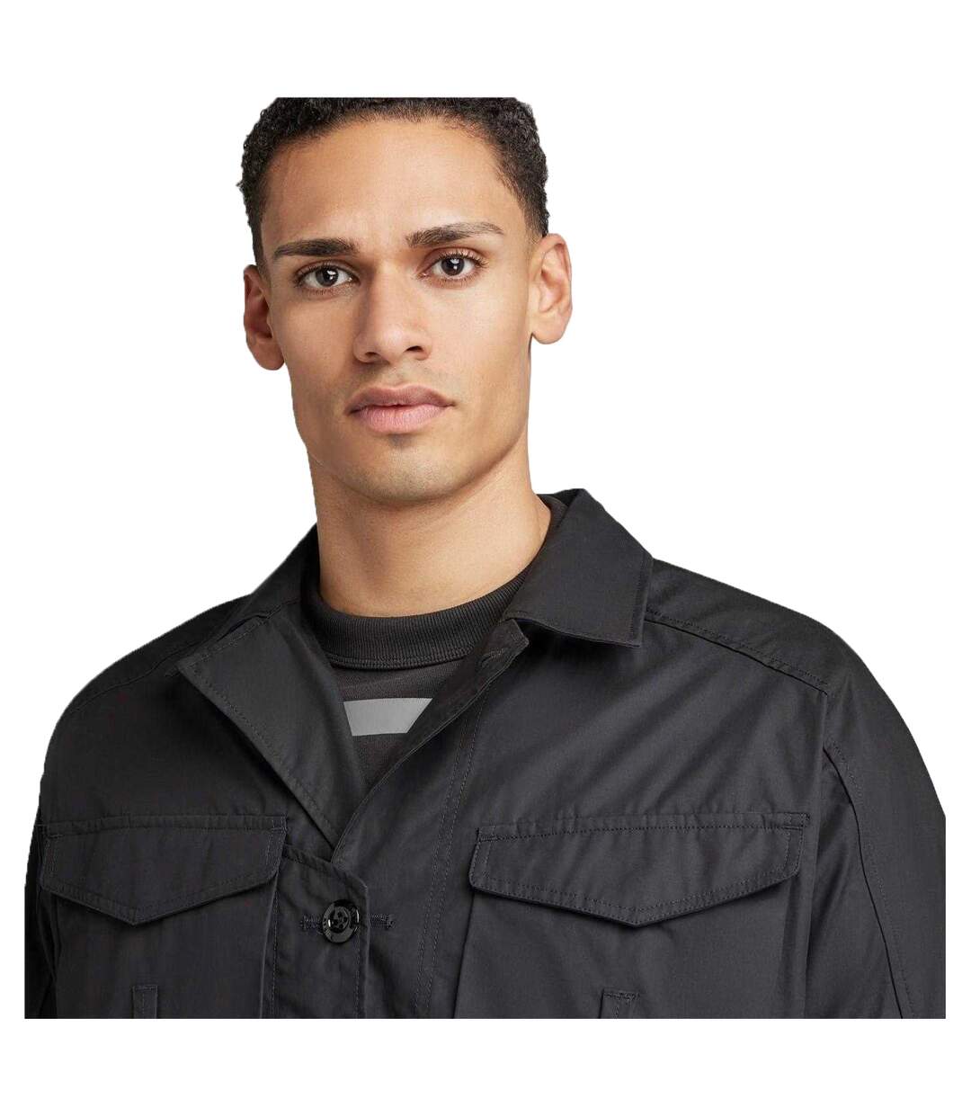 Mens Woven Field Jacket Dark Black G-Star-4