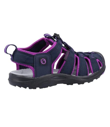 Mens marshfield recycled sandals navy/berry Cotswold