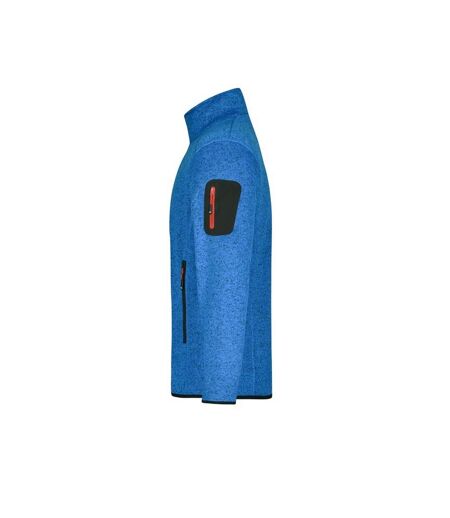 Veste Polaire Homme Rouge Bleu Roi Chiné James And Nicholson