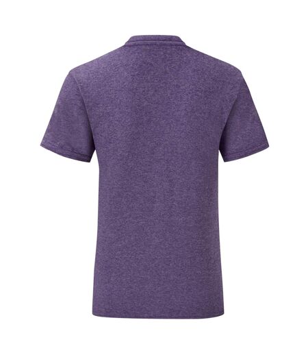 Fruit Of The Loom Mens Iconic T-Shirt (Pack Of 5) (Heather Purple) - UTPC4369