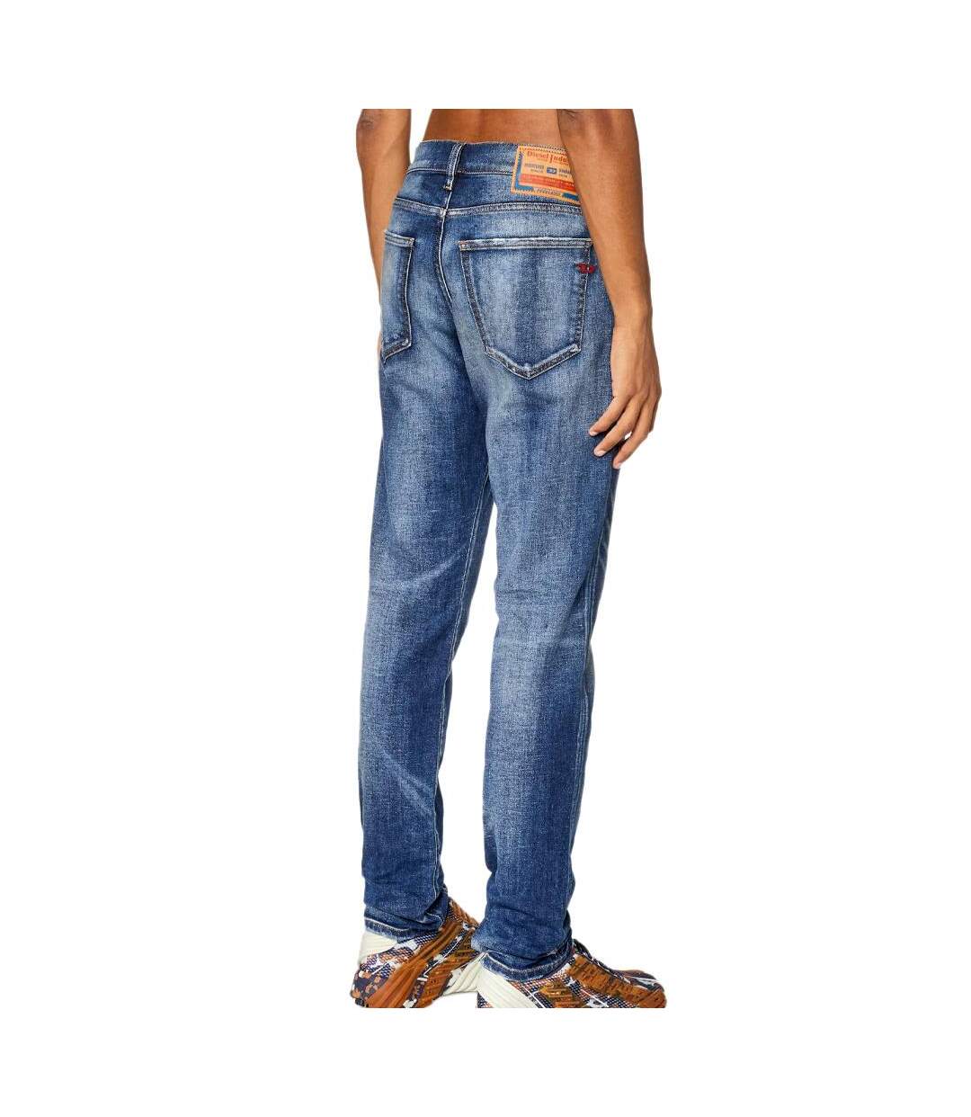 Jean Slim Fit Bleu Délavé Homme Diesel 2019 A03562 - 29-2