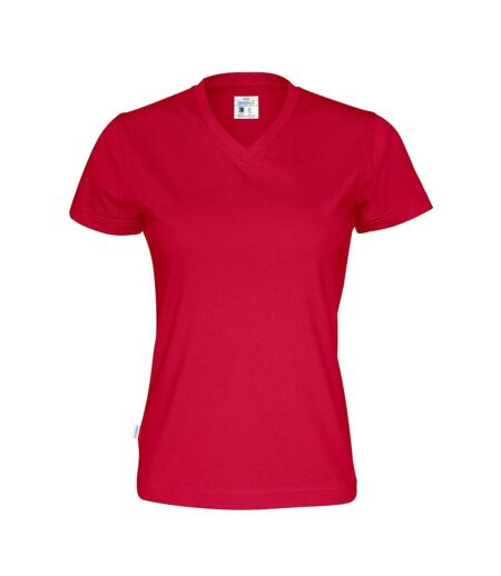 Womens/ladies T-shirt Red Cottover