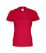 Womens/ladies T-shirt Red Cottover-1