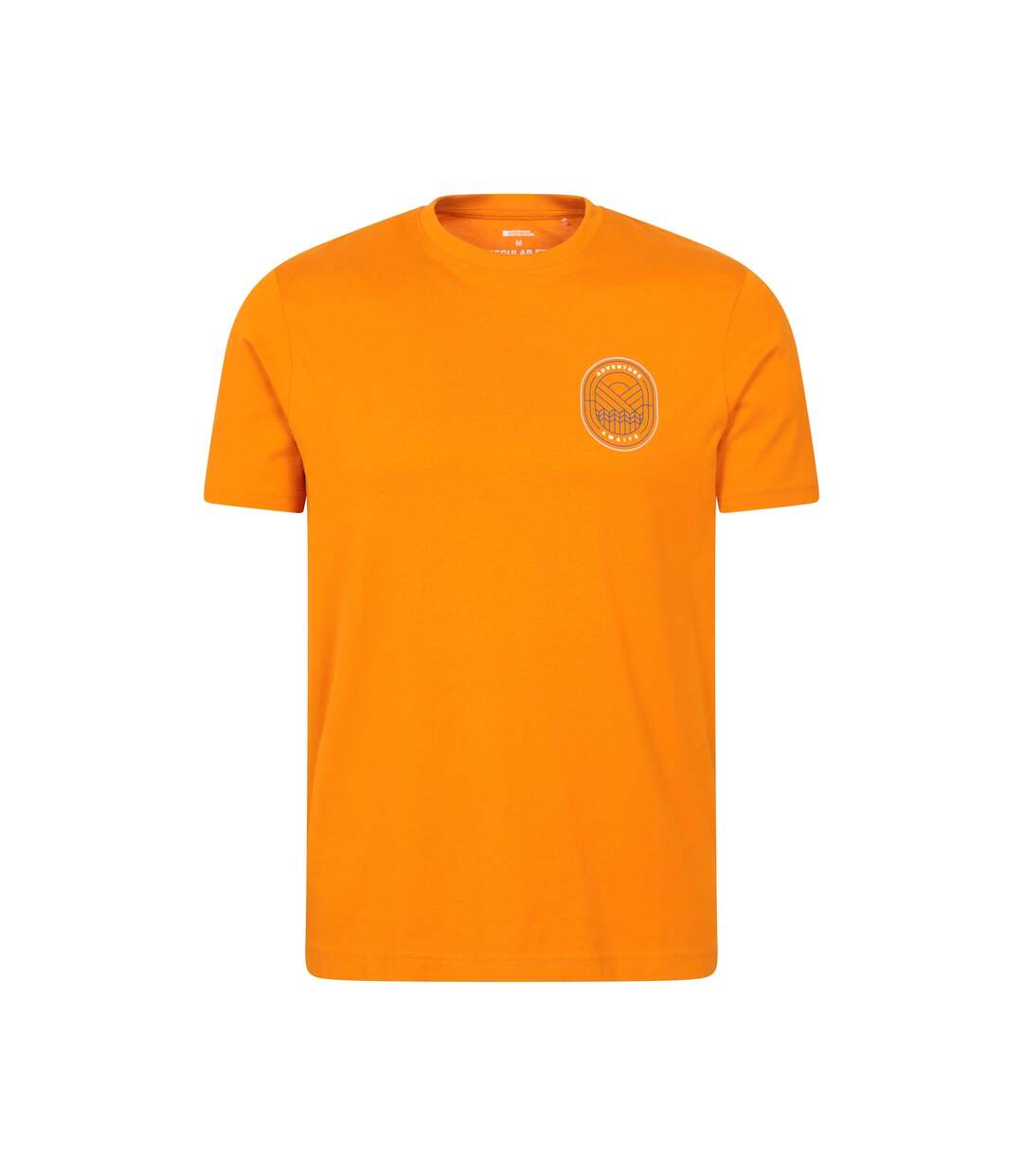 T-shirt Adventure Awaits Homme Orange Vif Mountain Warehouse-1