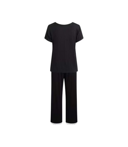 Ensemble De Pyjama Manches Courtes Femme Noir CCDK Copenhagen