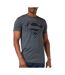 T-Shirt gris homme comics mono superman-1