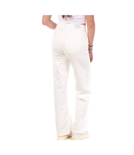 Jean loose blanc femme monday premium wide