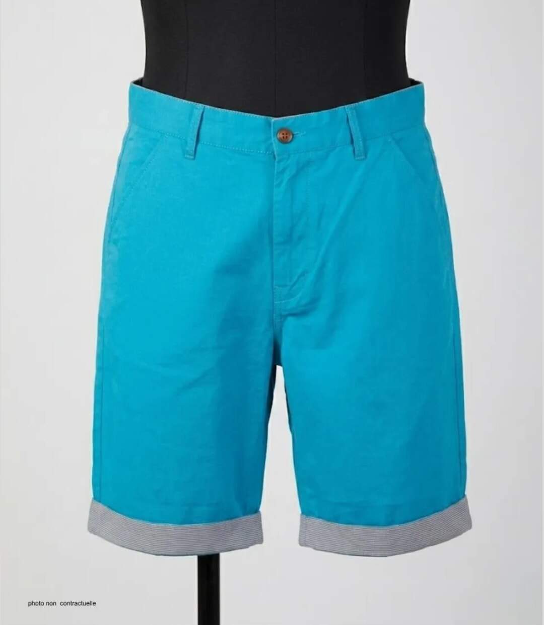 Bermuda uni avec revers CHALLENGER IBIZA1 : le short 100% coton au style casual chic-3