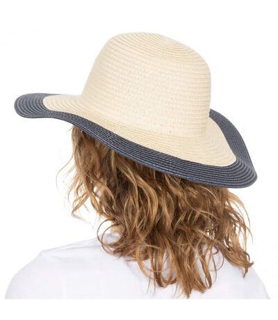 Chapeau de paille acapulco femme beige Trespass