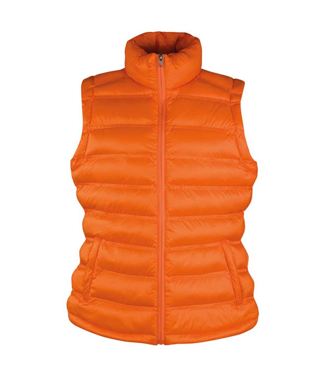 Doudoune anorak sans manches bodywarmer FEMME - R193F - orange