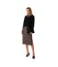 Robe-pull Motif/style Imprimé Léopard Femme Noir Marron Biba-1
