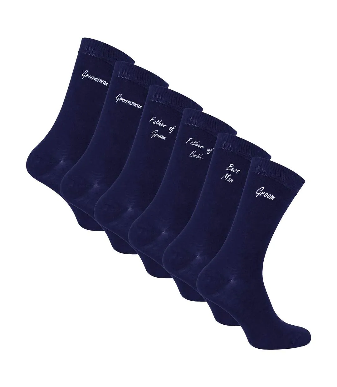 Sock Snob - Lot De 6 Paires De Chaussettes De Mariage Pour Hommes-1