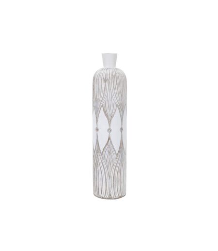 Vase Déco à Motifs Atene 60cm Blanc