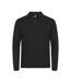 Polo Manches Longues Premium Homme Noir Clique-1