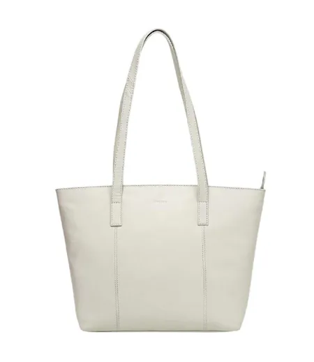 Womens/ladies Leather Tote Bag One Size Off White Firetrap