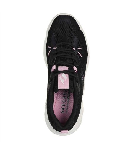 Baskets Femme Noir Rose Skechers