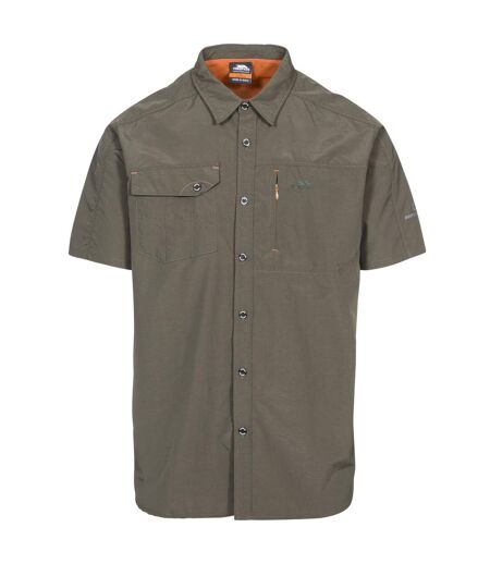 Trespass Mens Lowrel Short Sleeve Travel Shirt (Olive) - UTTP4134