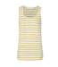 Womens/ladies Stripe Cotton Camisole Gorse Lazy Jacks-1