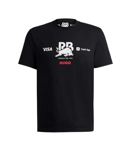 T-shirt Motif/style Red Bull Tsunoda Homme Noir Hugo