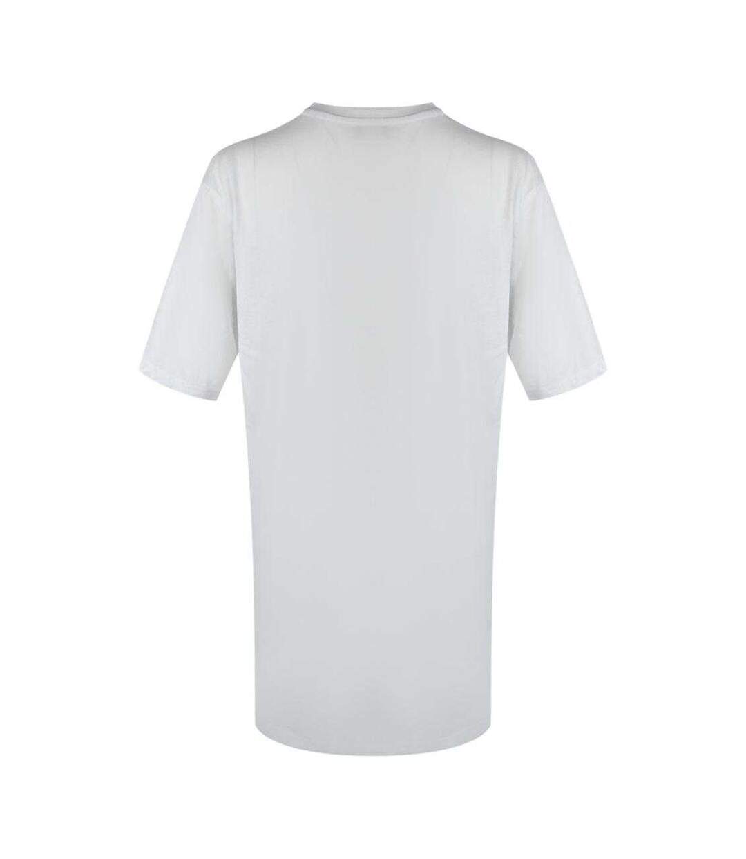 Womens/ladies Box Logo Oversized T-shirt Dress White Love Moschino-2