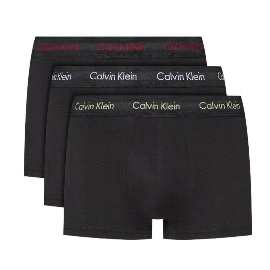 X3 Boxers Noir/Blanc Homme Calvin Klein Jeans Low Rise Trunk 3 - L-1