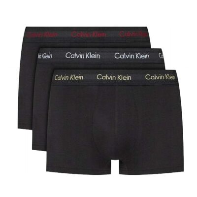 X3 Boxers Noir/Blanc Homme Calvin Klein Jeans Low Rise Trunk 3 - L