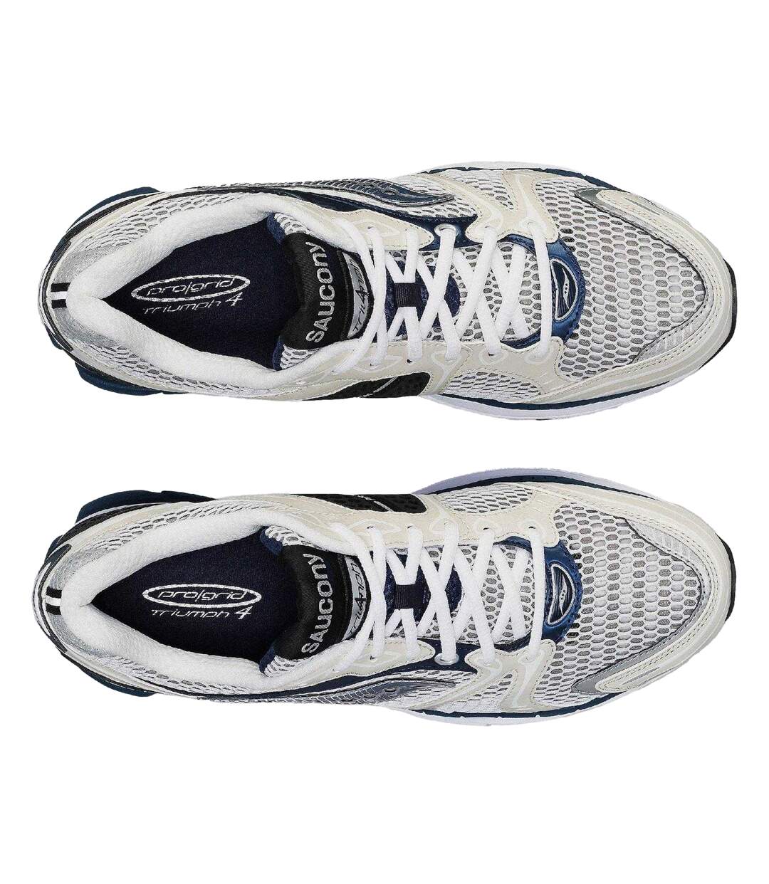 Chaussures Course À Pied Triumph Femme Blanc Bleu Marine Saucony-4