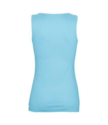 SOLS Womens/Ladies Jane Sleeveless Tank / Vest Top (Blue Atoll)